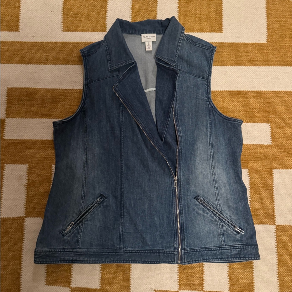 Chico's Blue Denim Vest